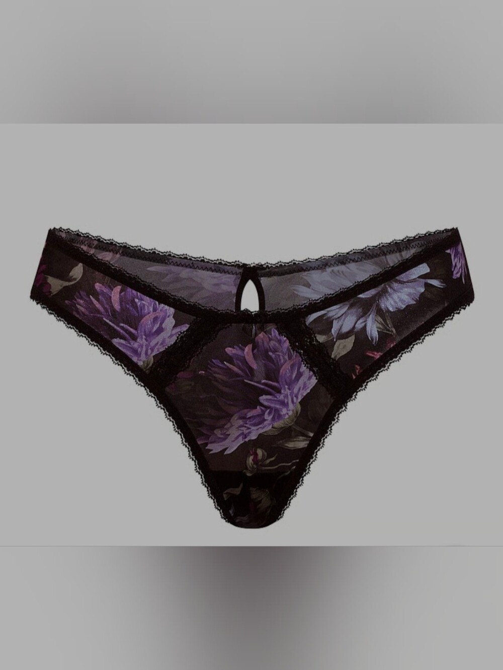 Victorias Secret Dream Angels Sheer Shimmer Lace Trim Brazillian Panty